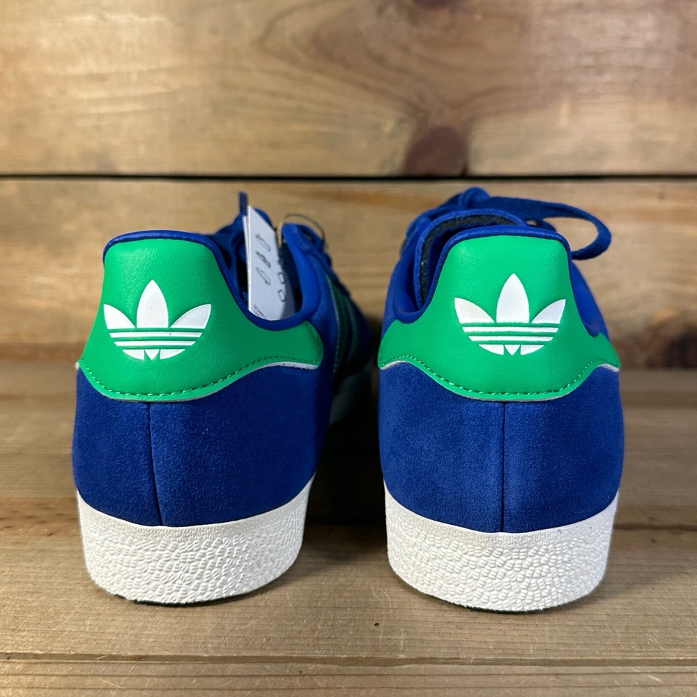 NEW MULTIPLE SIZES Adidas Gazelle "Royal Blue Energy Green" Low Top Shoes JH5389 - Picture 4 of 7